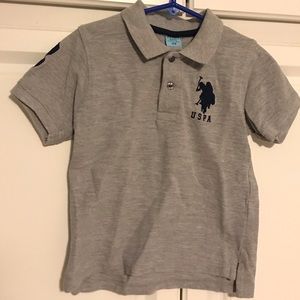 U.S. Polo Association Grey short sleeve polo EUC